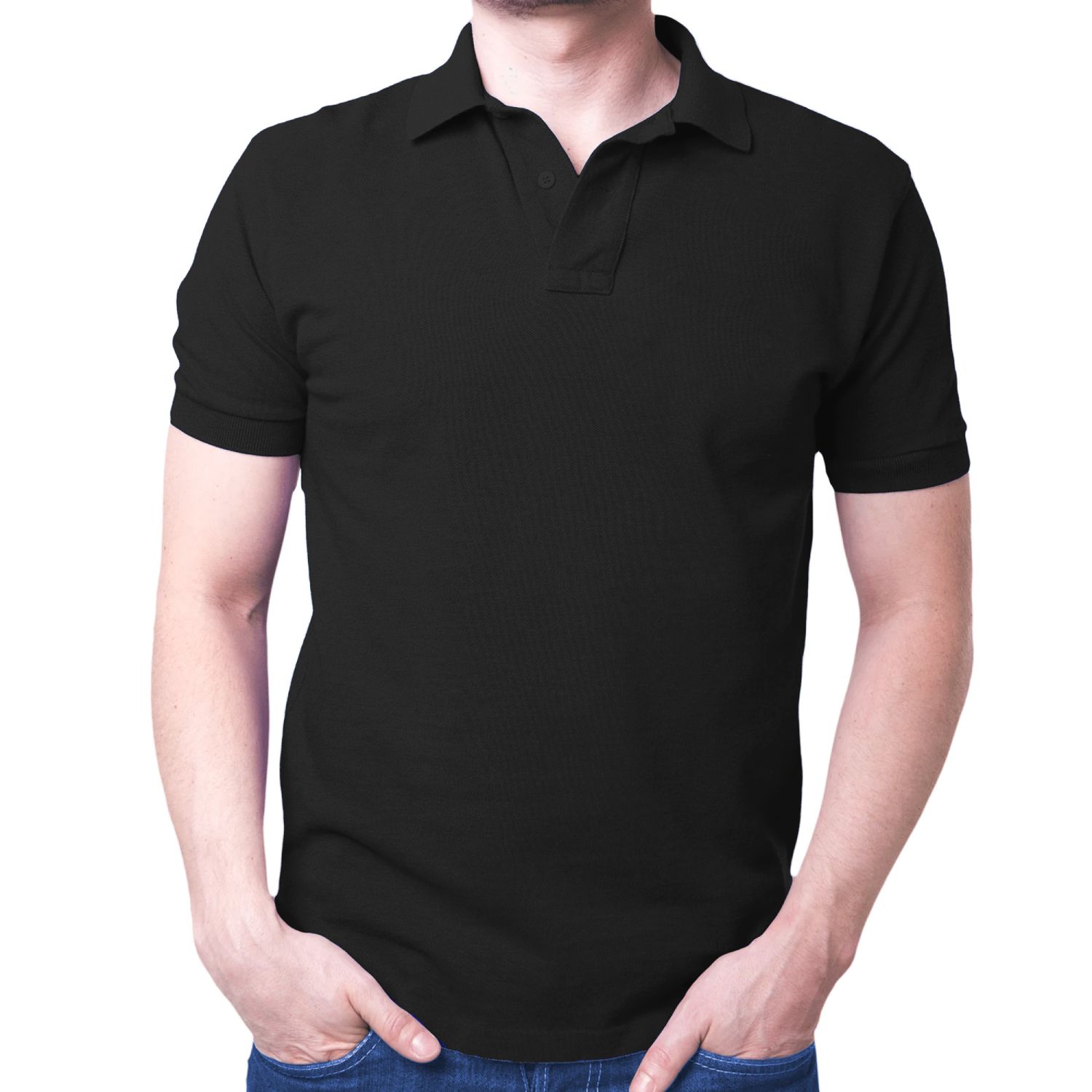 Black Customized Half Sleeve Men's Cotton T-Shirt