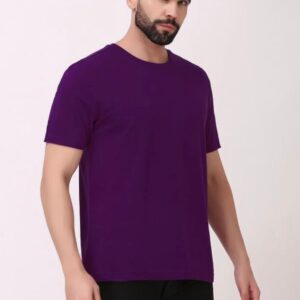 Ghumakkad Half Sleeve Round Neck Cotton Plain Regular fit T Shirt for Men & Women